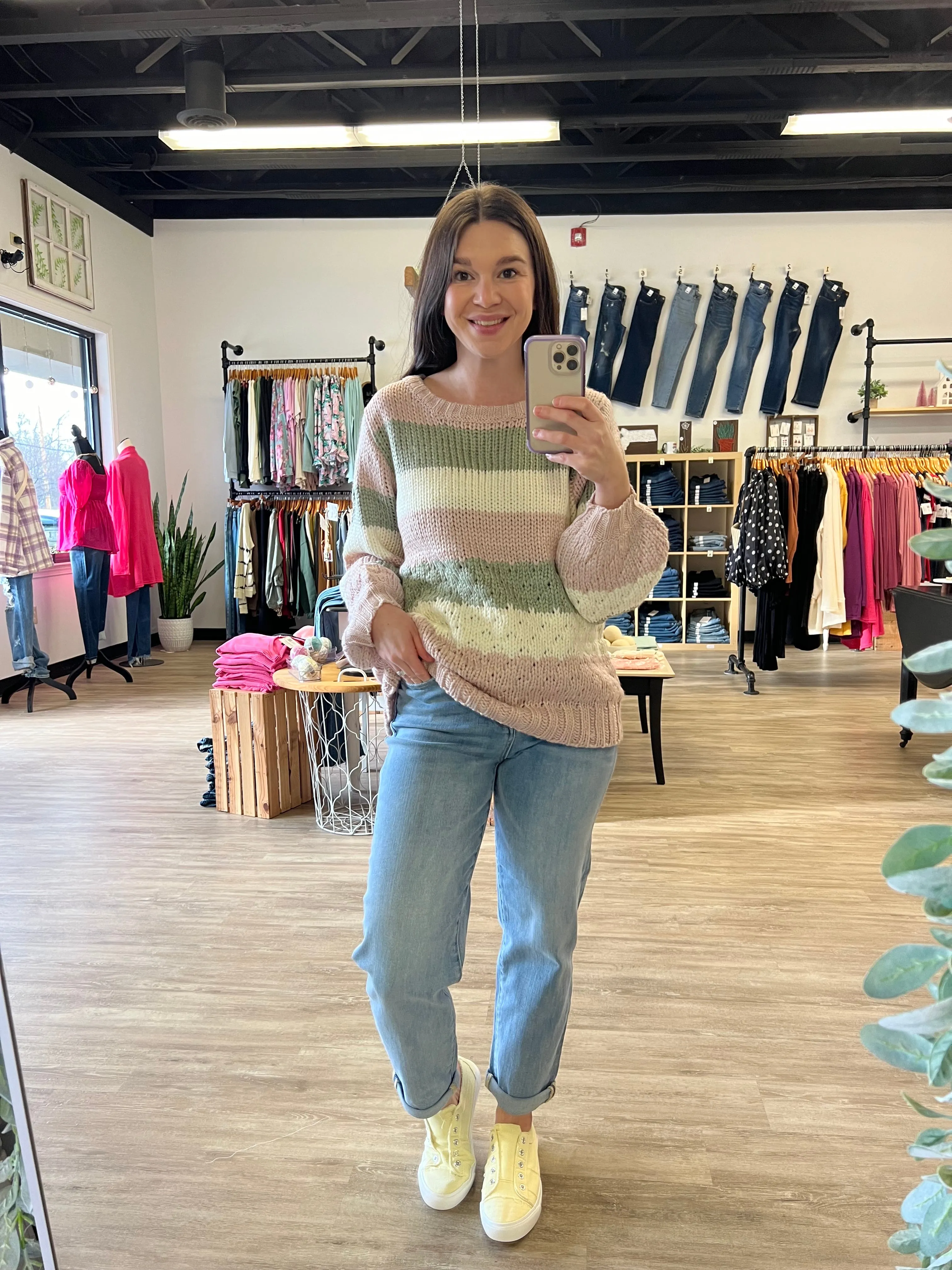 Knit Color Block Sweater