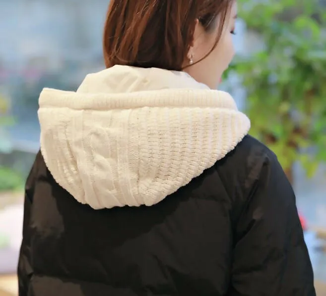 Knit Hood Duck Down Padding