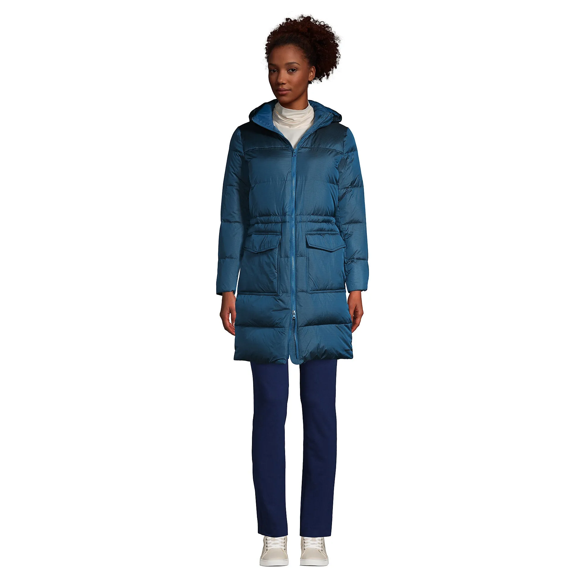 Lands' End Ladies' Down Wide Channel Coat