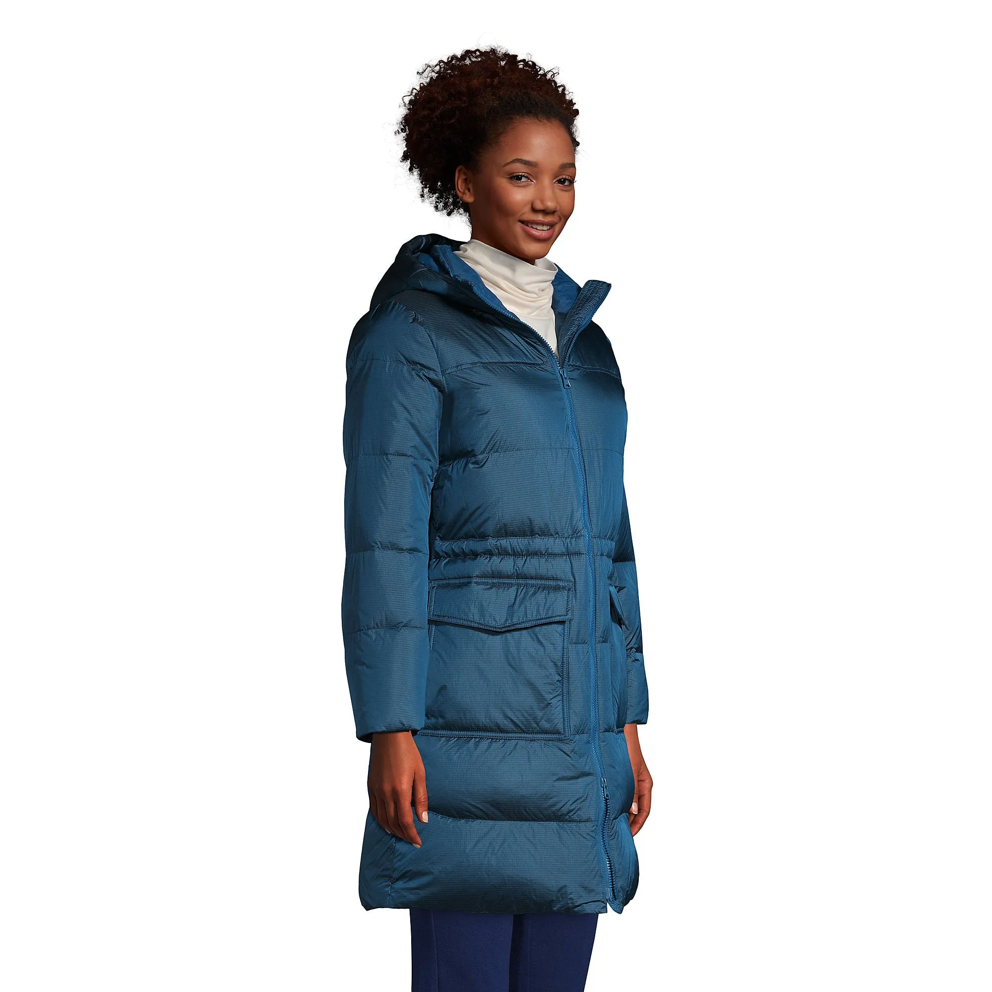 Lands' End Ladies' Down Wide Channel Coat