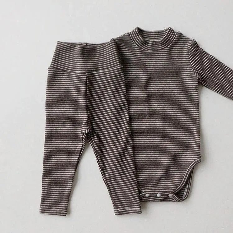 Long Sleeved Striped Loungewear Set