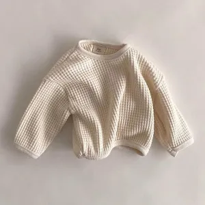 Long Sleeved Waffle Sweater