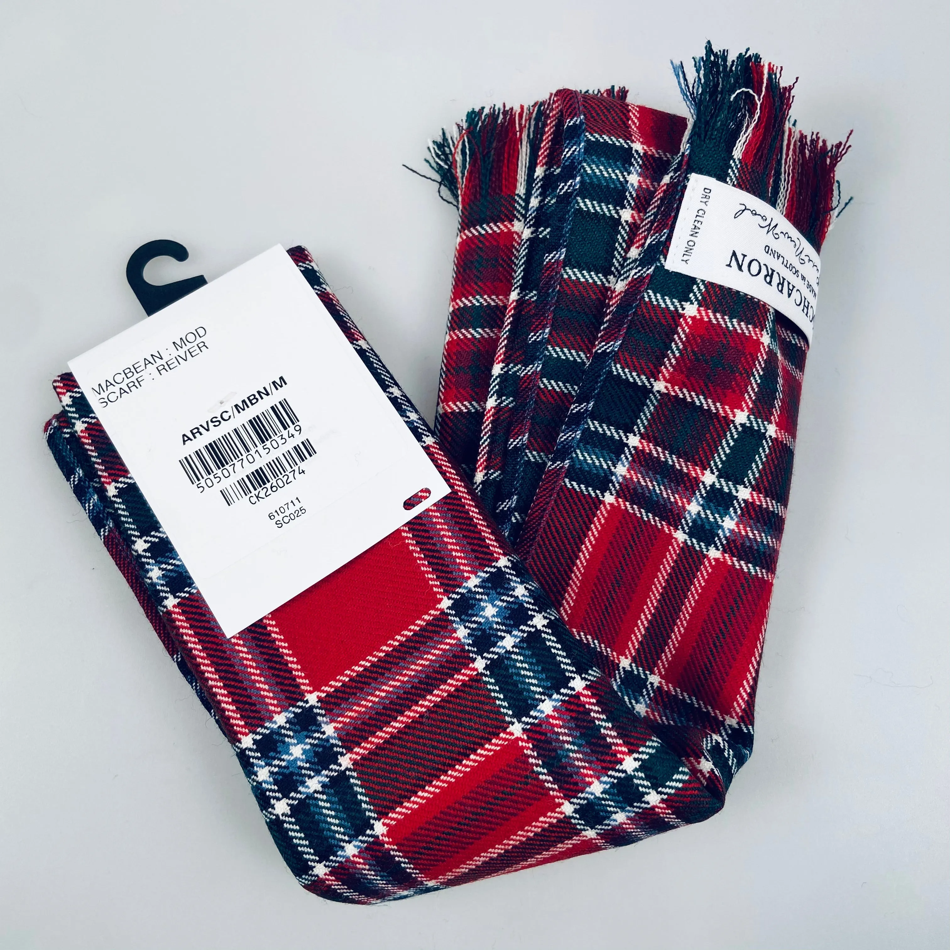 Luxury Lightweight Scarf in MacBean Modern Tartan