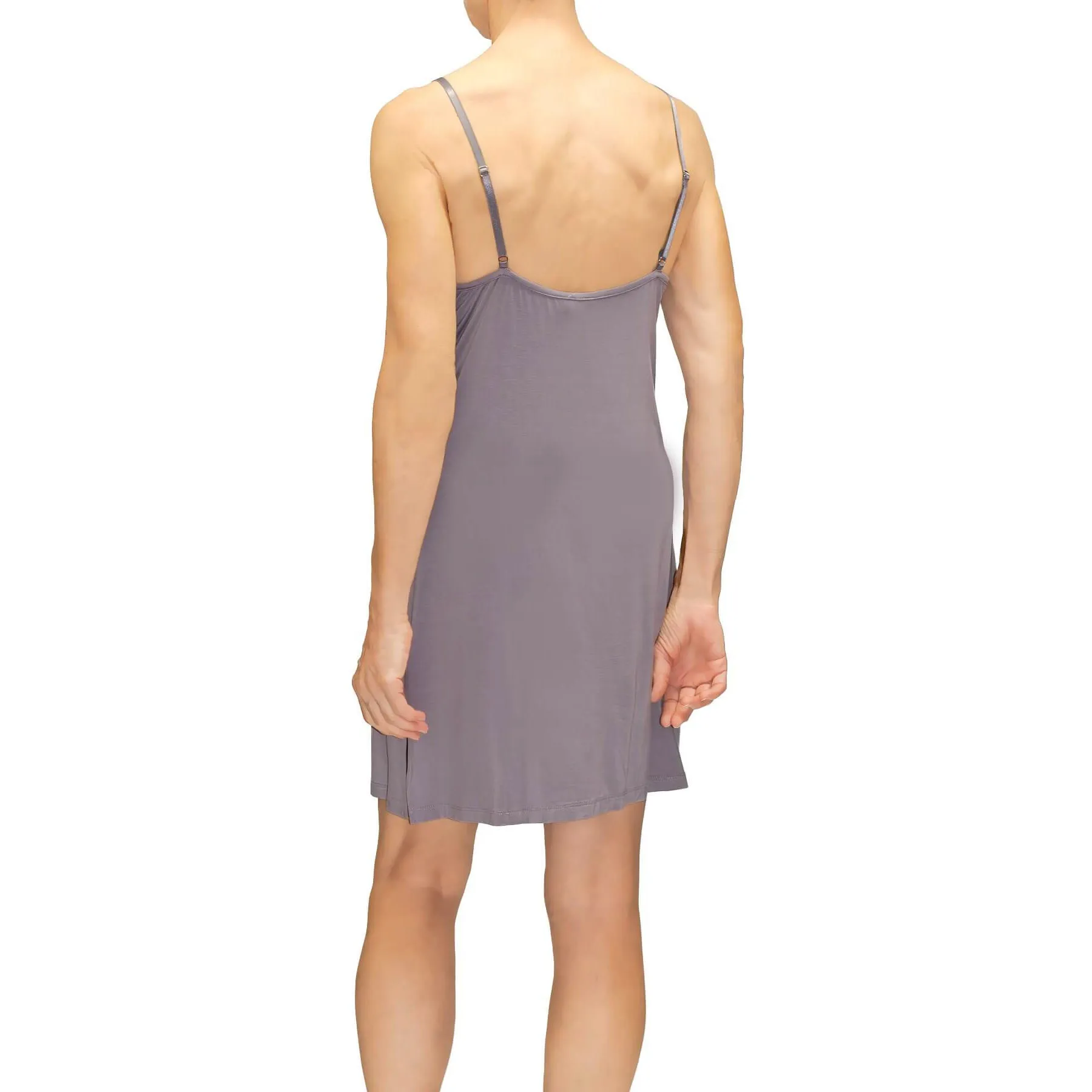 Madison Slip Chemise - Iris Gray