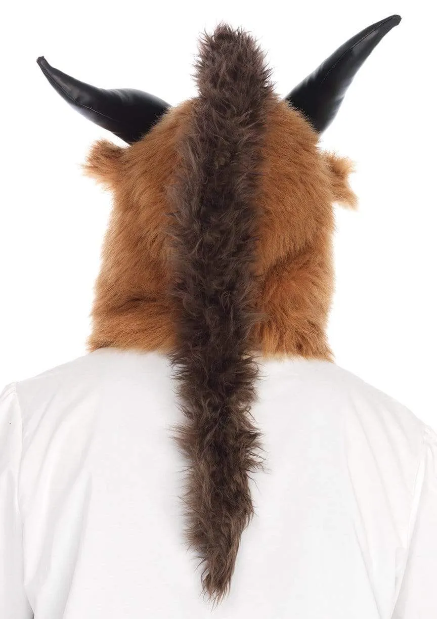 Men's Brutal Beast Hood Mask With Horns