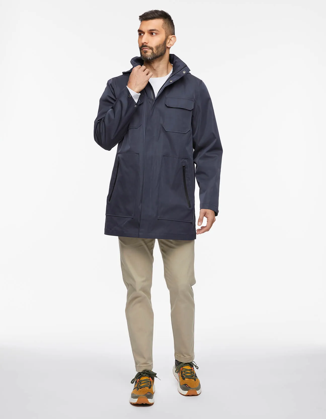 Men's Getaway Removable Hood Rain Jacket