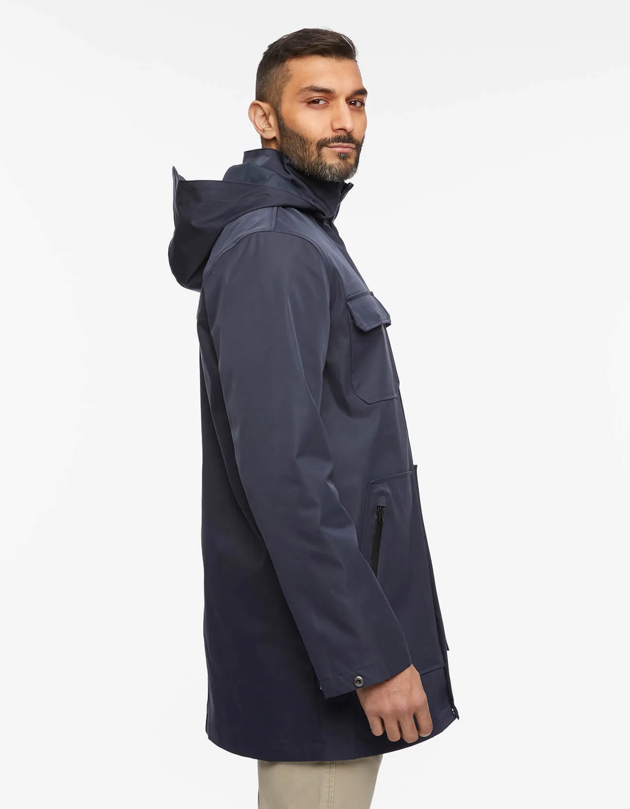 Men's Getaway Removable Hood Rain Jacket