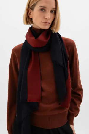 Merino Ribbon Edge Scarf