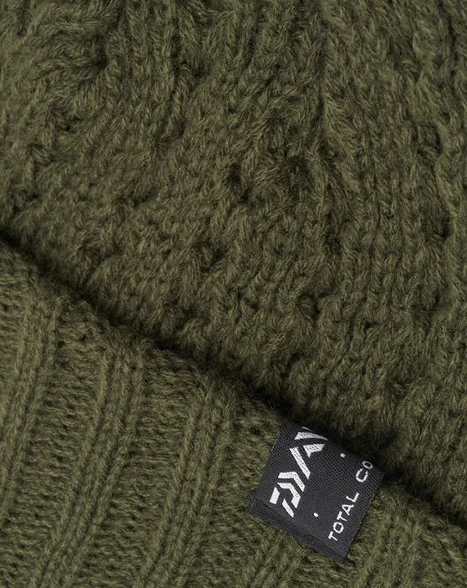 New Daiwa Knitted Beanie Hat - Green - DKBH1