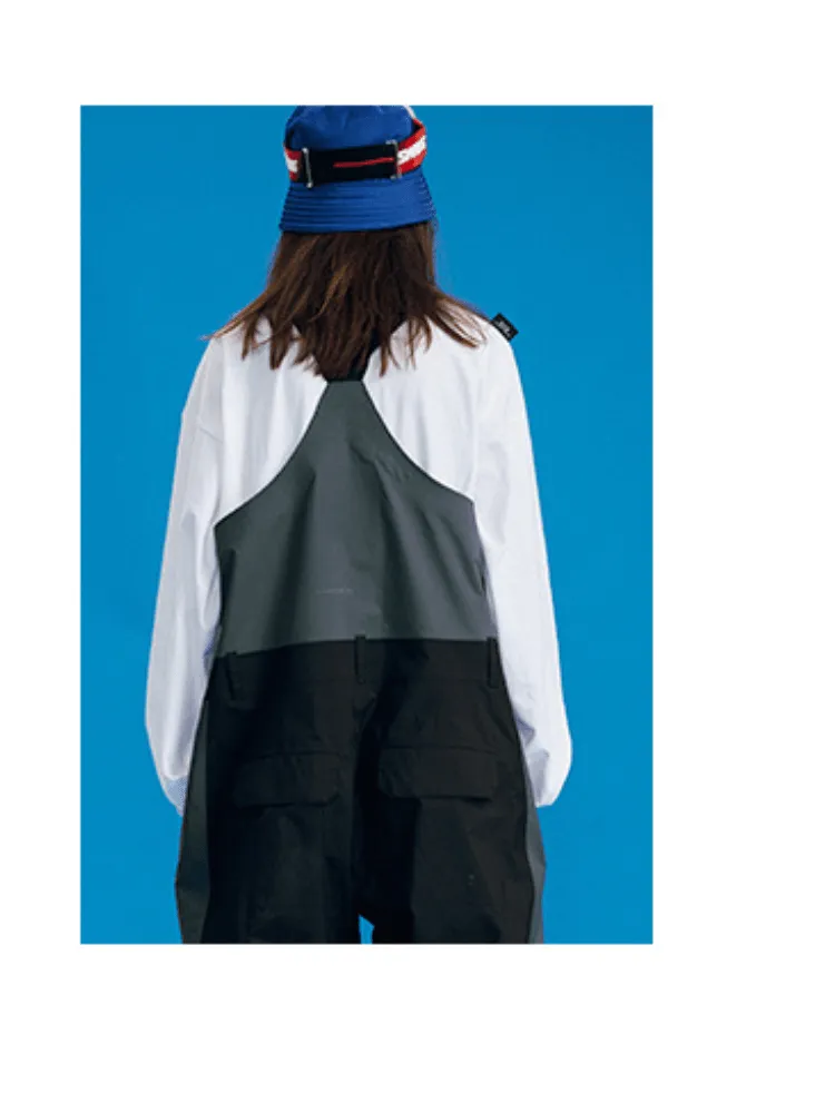 NIS Colorblock Baggy Snow Bibs - Unisex