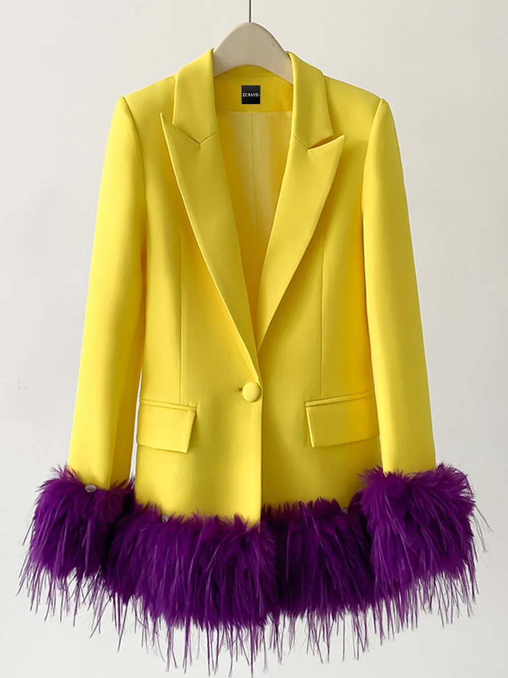 ORLA Blazer Feathers Dress