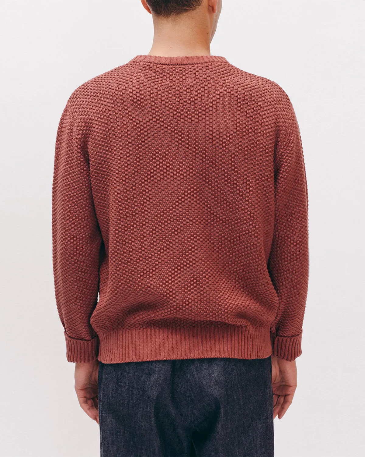 Overdyed Knit Sweater - Mauve