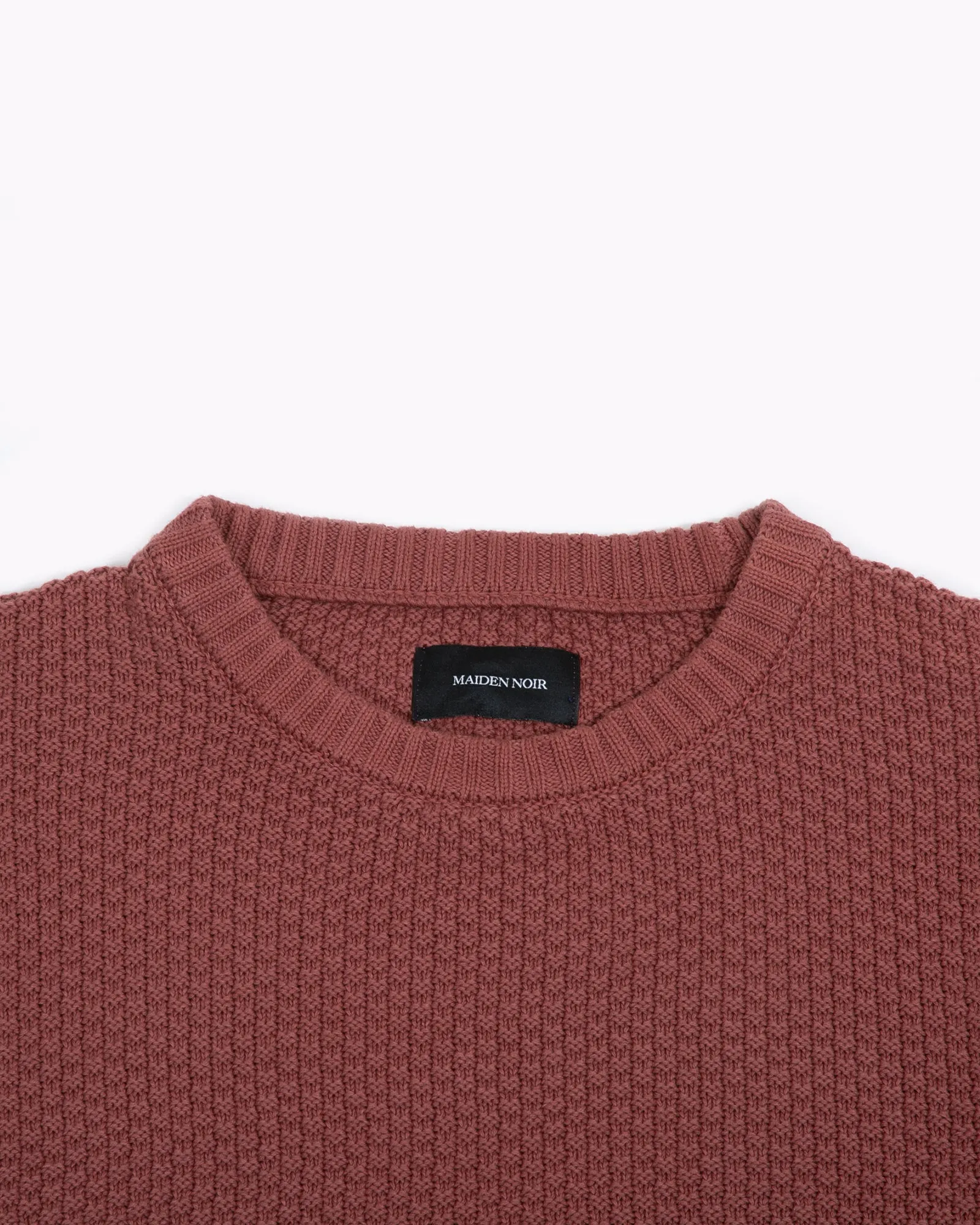 Overdyed Knit Sweater - Mauve