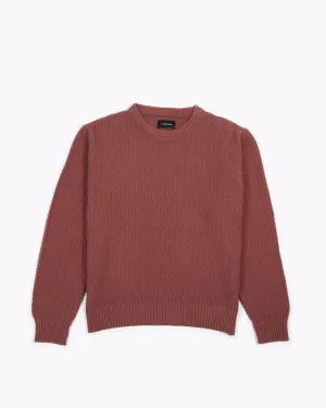 Overdyed Knit Sweater - Mauve