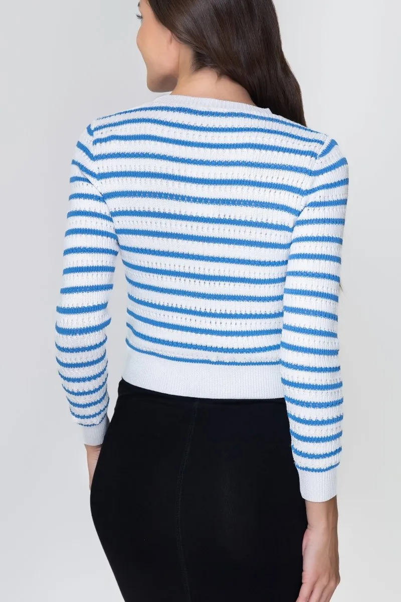 PAIGE TOP (BLUE STRIPE)