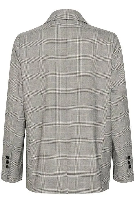 Part Two Sines Blazer in Grey Check