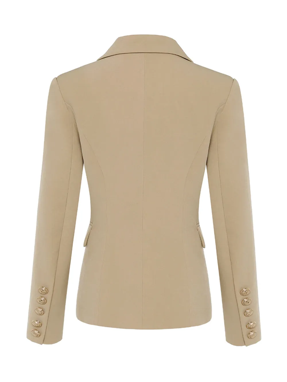 PENELOPE Double-Breasted Blazer in Beige