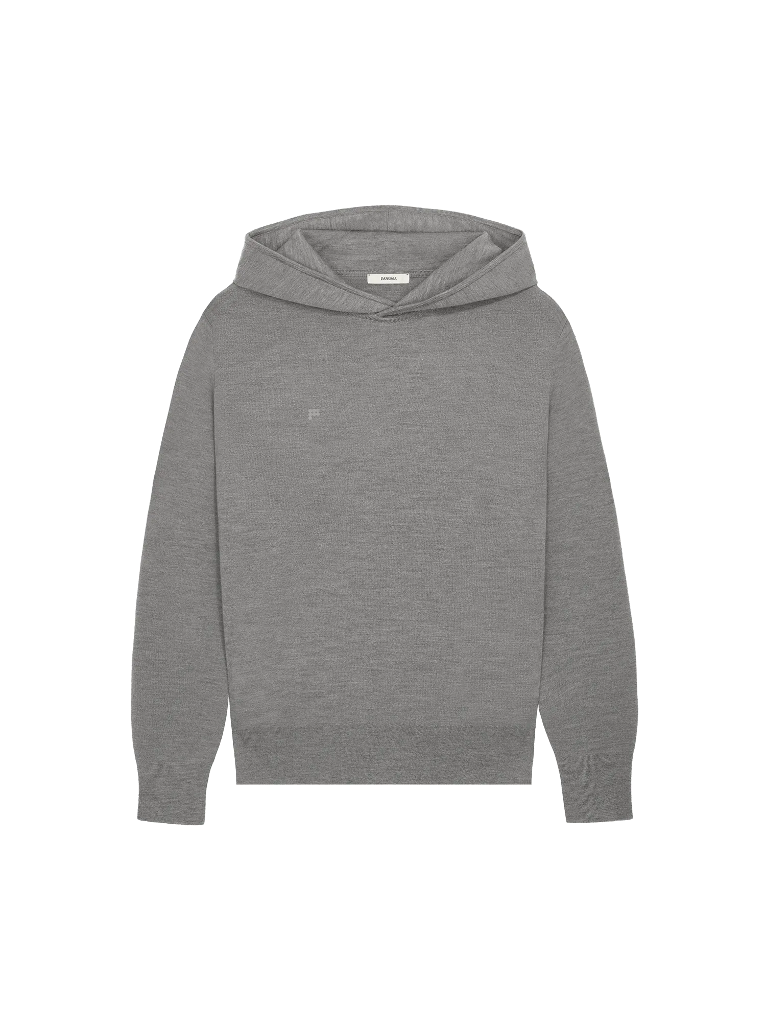 Regenerative Merino Wool Hoodie—grey marl