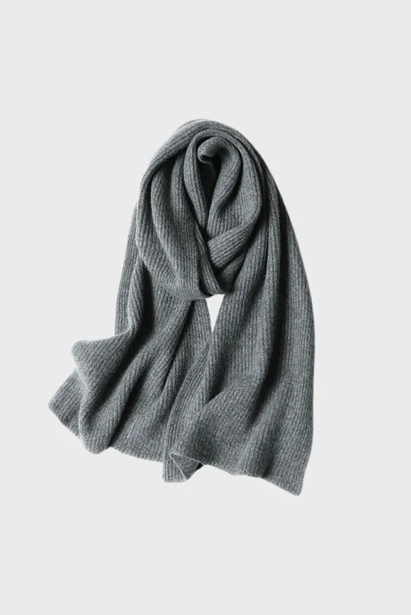 Ribbed Cashmere Scarf