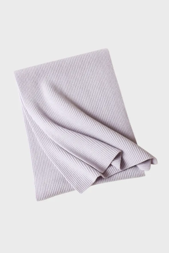 Ribbed Cashmere Scarf