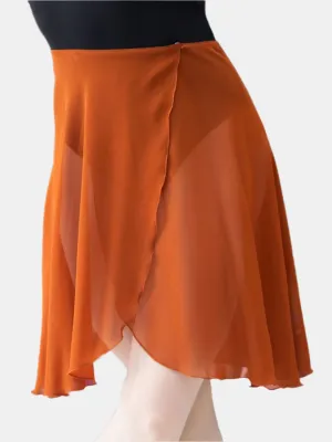 Rust Wrap Long Dance Skirt MP339