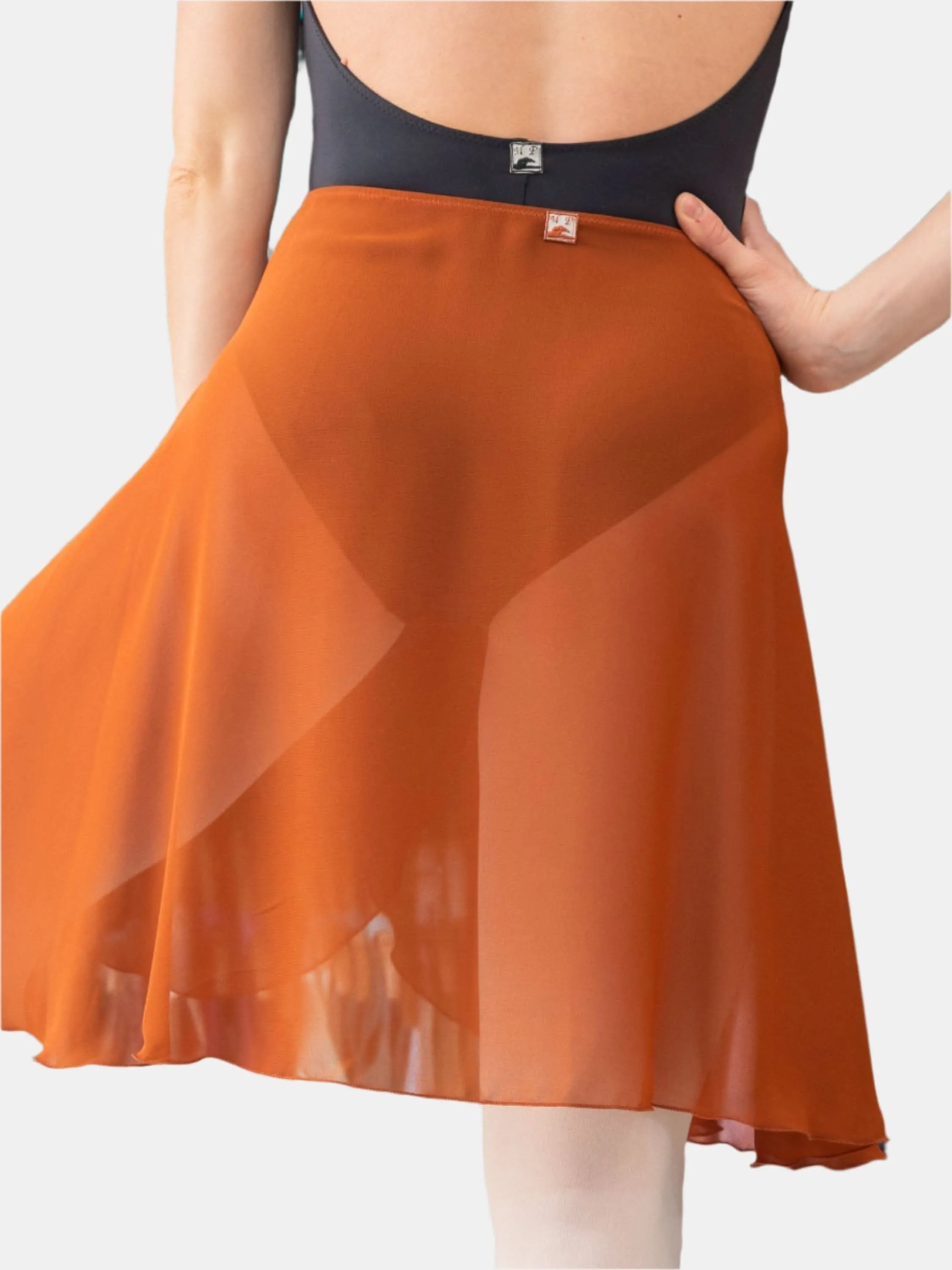 Rust Wrap Long Dance Skirt MP339