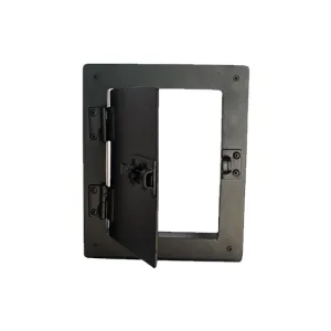 Speakeasy Door with Insulated Glass - Hinged Iron Door Viewer - 10-3/4" x 8-3/4" - Multiple Finishes Available - Sold Individually