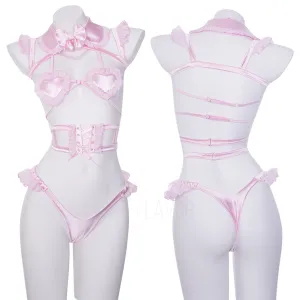 Sweet Talk Heart Ruffle Lingerie