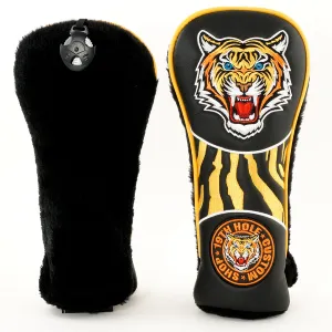 Tiger Retro Style Fairway Metal Woods Head Cover, Black