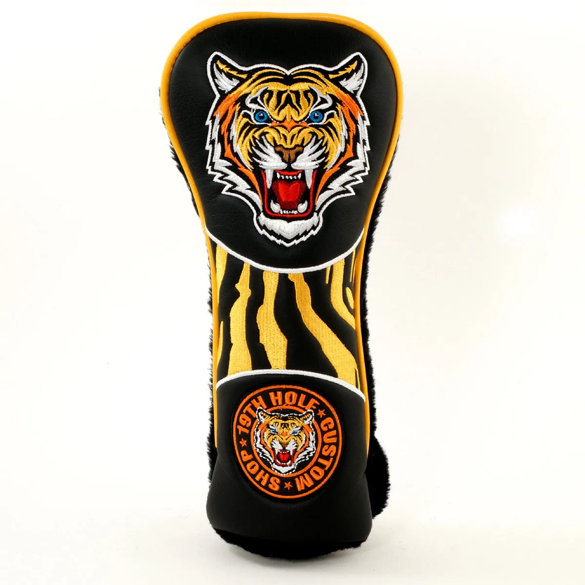 Tiger Retro Style Fairway Metal Woods Head Cover, Black