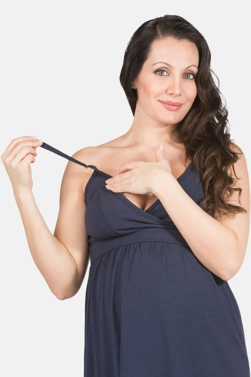 Wireless EcoFabric™ Maternity Nursing Nightgown