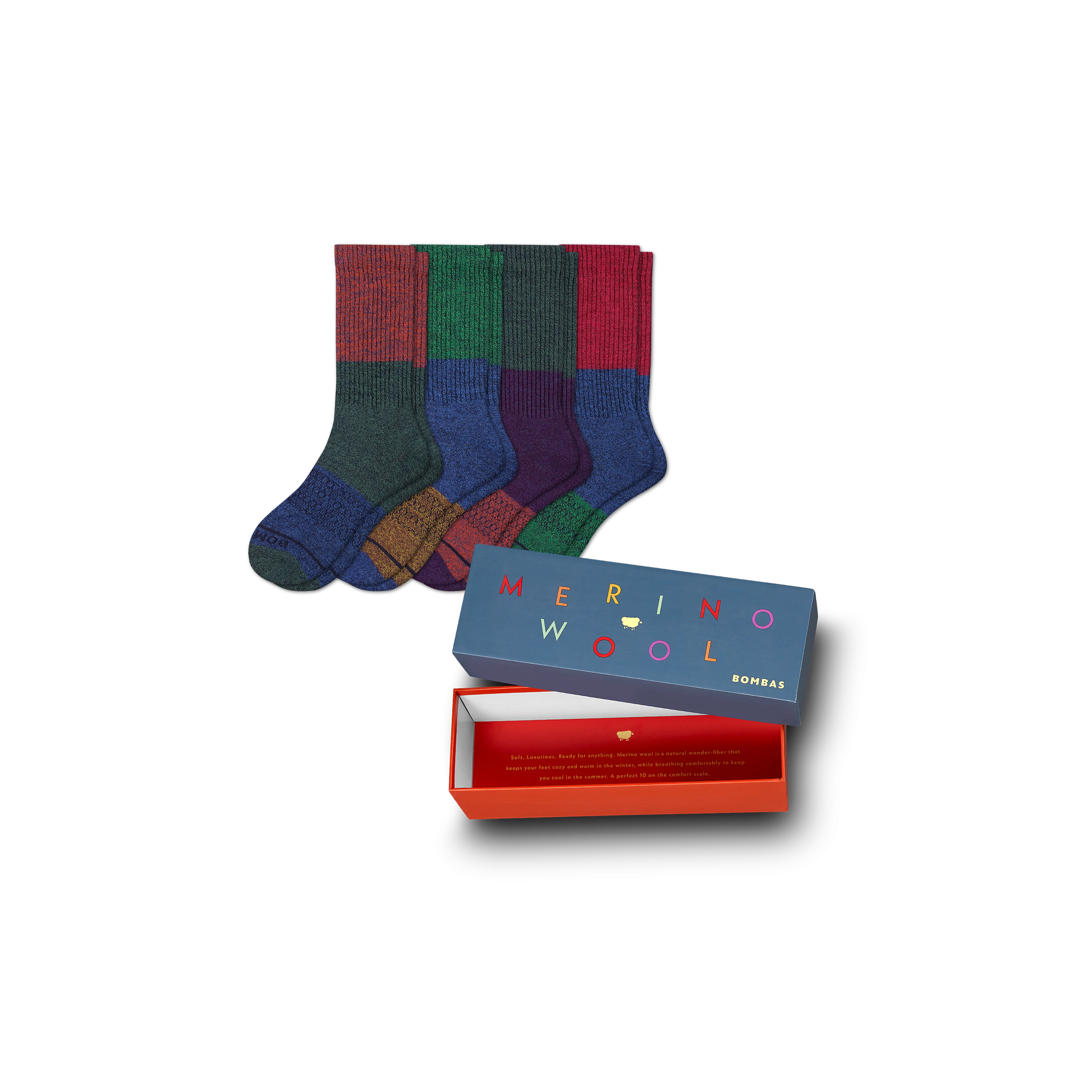 Women's Merino Tri-Block Calf Sock Gift Box