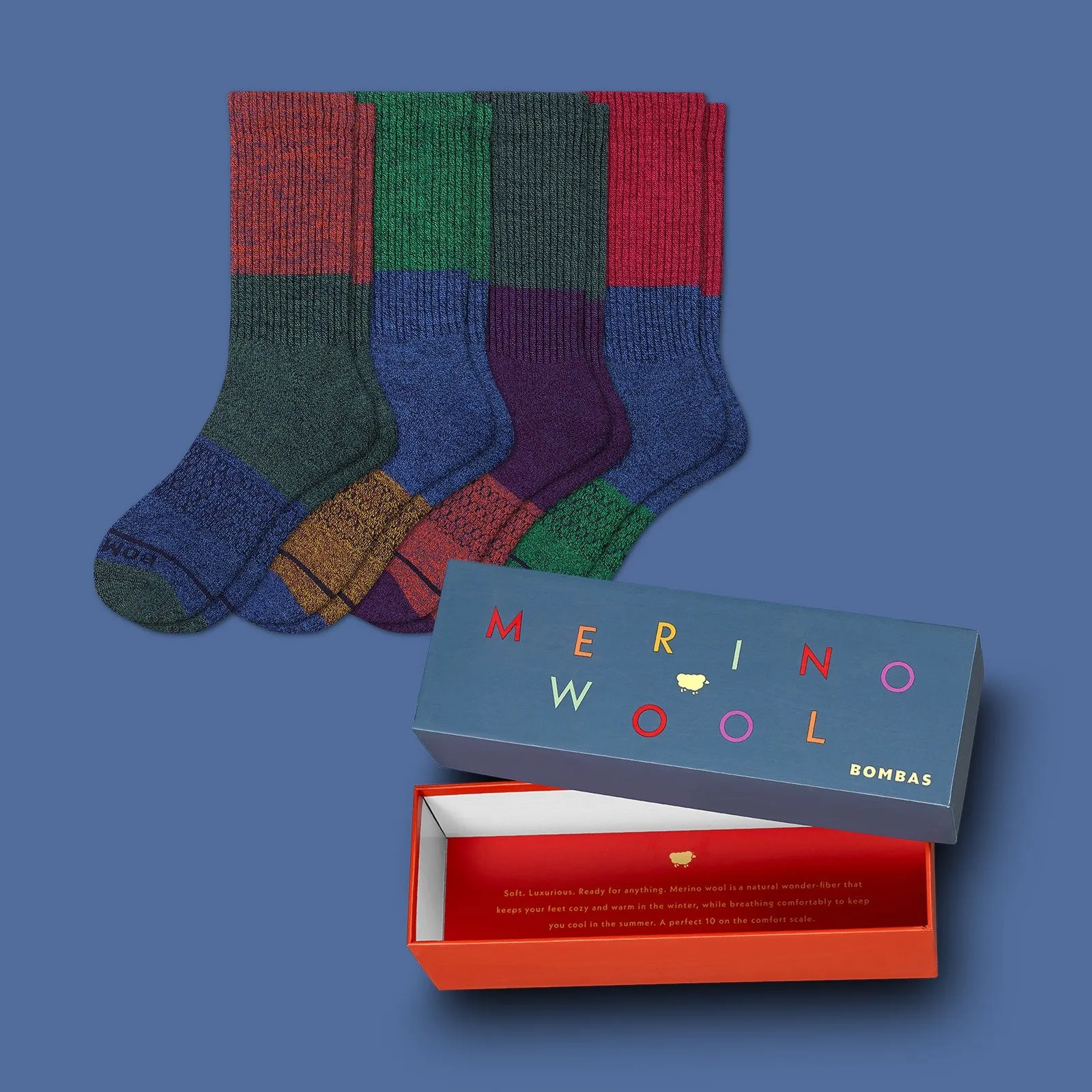 Women's Merino Tri-Block Calf Sock Gift Box